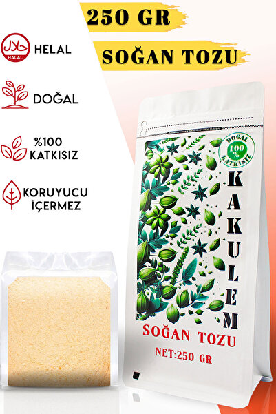 Kakulem SERTİFİKALI 250 Gr Yemeklik Sosluk Soğan Tozu