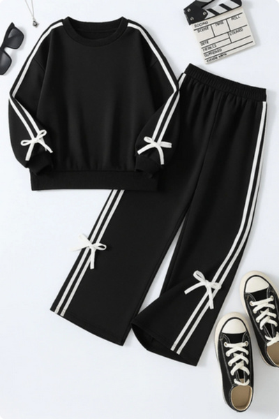 npLStore Set de trening pentru fetiță cu detaliu de fundă