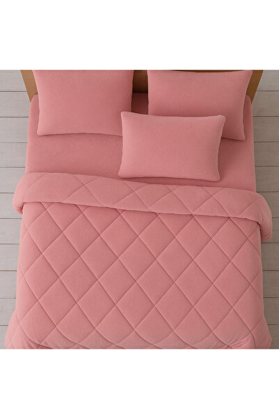 cs ilkim Vie En Cotton Single Luxury Pink Welsoft Quilt Double-Sided 155X215