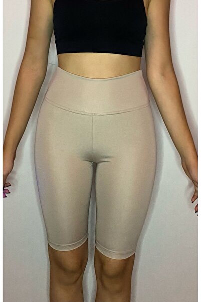 VİZORA BUTİK Yüksek Bel Toparlayıcı Etkili Mat Biker Bisikletçi Tayt