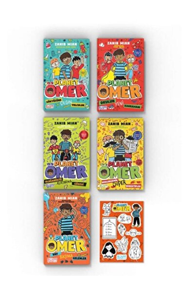Gülce Kitap Planet Ömer – Sticker Hediyeli Çocuk Hikâye Kitapları Seti
