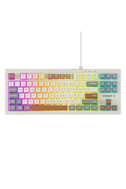 Appa Everest KB-98 SILENT TKL-MİNİ Gri/Gri Mavi/Kahve Rainbow Q Membrane Klavye