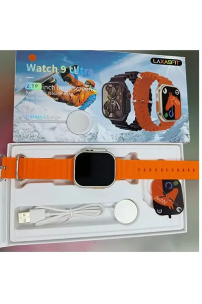 NO BRAND LAXASFIT WATCH 9 ULTRA NEW PREMIUM SMART WATCH WITH BLUETOOTH CALLING, SPORTS TRACKING, WIRELESS CHA
