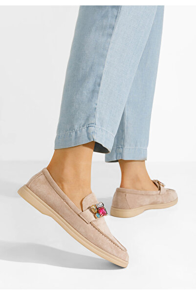 B T Shoes Khaki mokasíny dámské Maceira V9