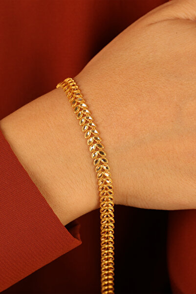 Çgk Çiğdem Gürel Kuyumculuk 22K Başak Altın Bilezik