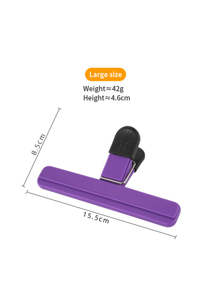 Choice1 أرجواني - قطعتان من مشبك الختم المحمول لأكياس الطعام البلاستيكية أداة مطبخ للحفاظ على القهوة/الخبز/رقائق البطاطس/الأطعمة
