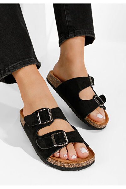 B T Shoes Černé dámské pantofle Evet