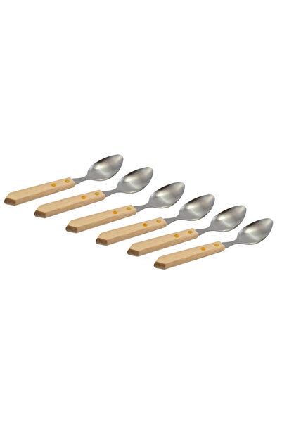 Perfect Home Set of 6 spoons with wooden handle
