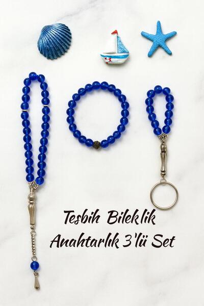 Lio20 Set de brățară din sticlă de piatră de onix-33 bucăți de mărgele de rug...