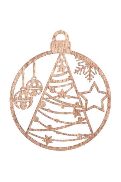 OEM Glob de Craciun HH901 din Lemn Model Brad de Craciun