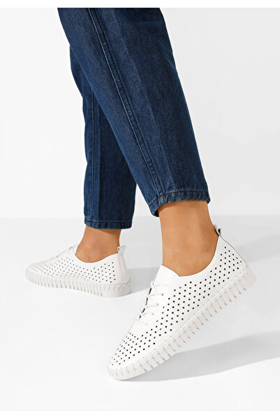 B T Shoes Pantofi casual dama Tonelia V2 albi
