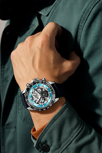 Kronen & Söhne Kronen&Söhne Skymarine Skeleton Mekanik Otomatik Erkek Kol Saati