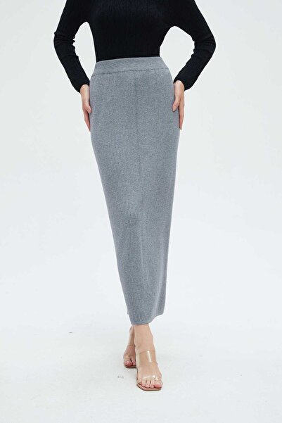 Nichii WOMEN'S PLAIN MIDI SKIRT