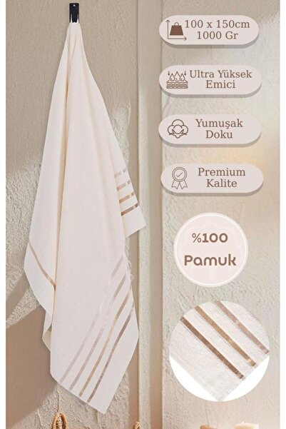 Karna Home Банний рушник одношаровий бавовняний Bale Premium 100x150