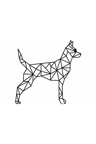 OEM Decor Personalizabil Geometric perete Catel din lemn - 29 L x 28 H (cm)