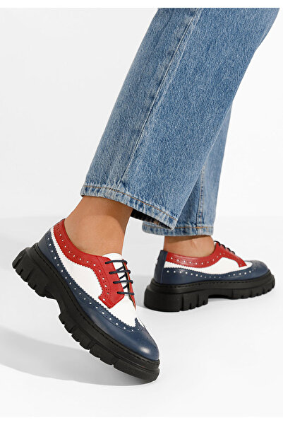 B T Shoes Vícebarevné dámské brogue obuv Henise V4