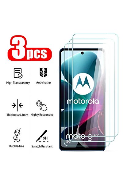 Choice16 Tempered Glass For Moto G82 3Pcs 3Pcs HD Tempered Glass For Moto G10...