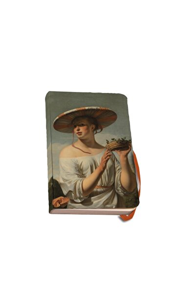 OEM Carnet notite A6,112 pg Fata cu palarie mare, Caesar van Everdingen
