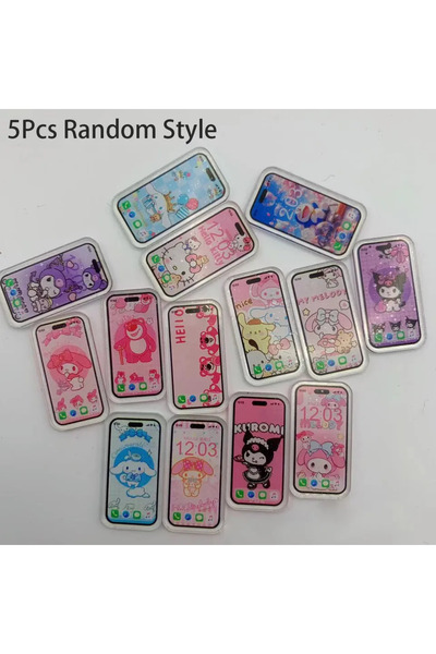 choice2 2 عشوائية 5 قطع 1:12 دمية مصغرة الهاتف المحمول محاكاة الهاتف الذكي ال...