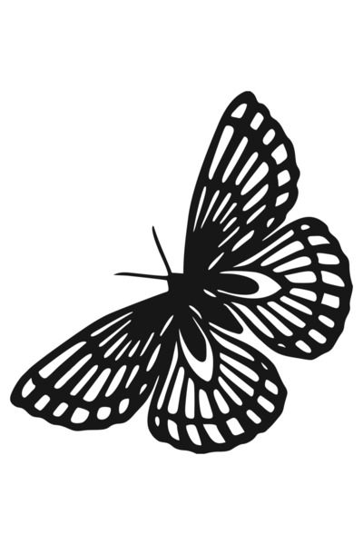 OEM Decor perete Fluture HH778 din lemn - 57 L x 34 H (cm)