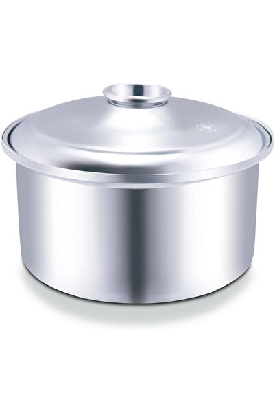 erorex Mandi Saucepan, Aluminium Mandi Pot, Silver, 11.2 Liter