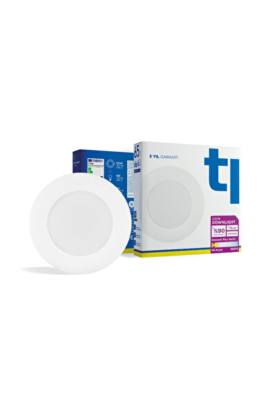 Tuled Redeem Plus C12W Downlight, Titreşimsiz, Göz Konforu, 864 Lümen, Ilık B...