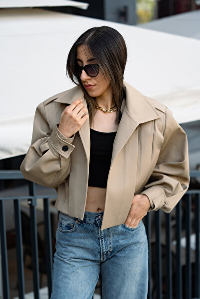 Büşra Doğru Butik Apoletli Pile Detail Jacket
