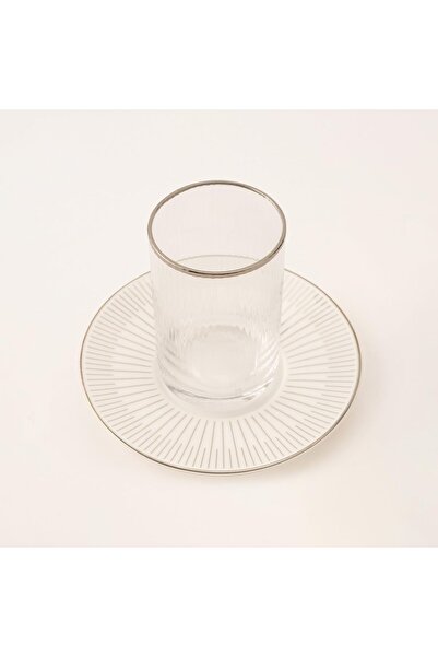 erorex Mawaddah White Porcelain 12 Pcs Tea Set