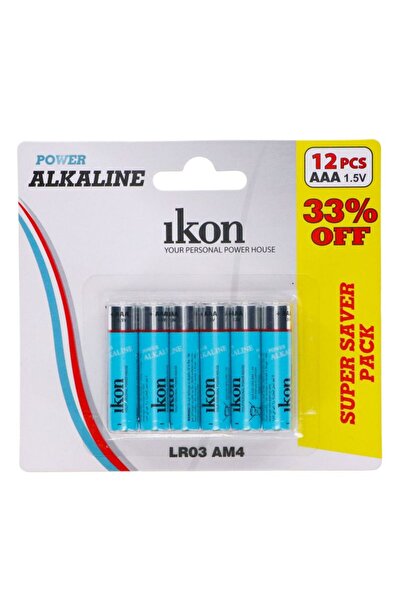 Ikon IK Alkn.Btry 12's AAA LR03
