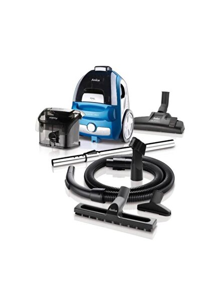 AMICA Aspirator fara sac Bagio VM 304, 900 W, 1.5 L (Negru/Albastru)