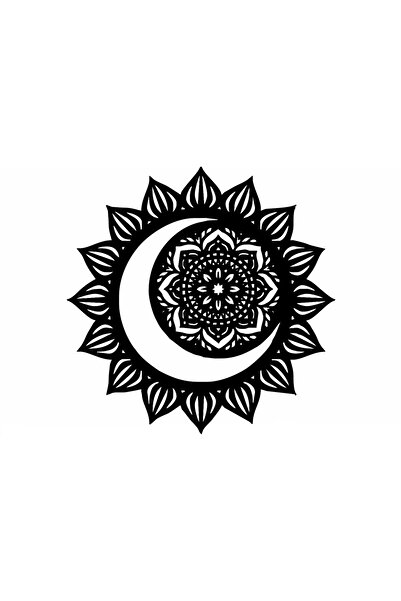 OEM Decor perete Personalizabil Soare Mandala HHH670 din lemn - 29 L x 29 H (cm)