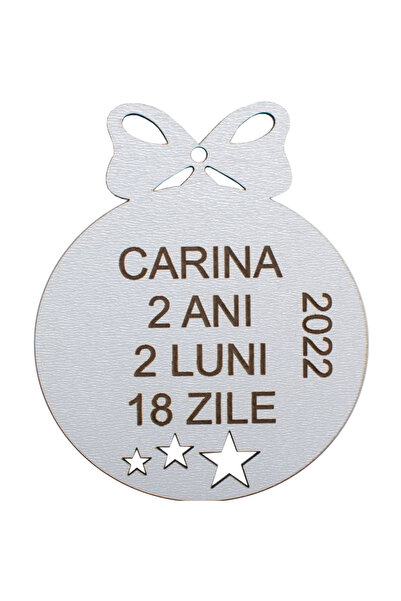 OEM Glob de Craciun cu Detaliile Copilului HH1629 din Lemn Model Stele