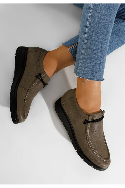 B T Shoes Women's casual shoes brown leather Osuna