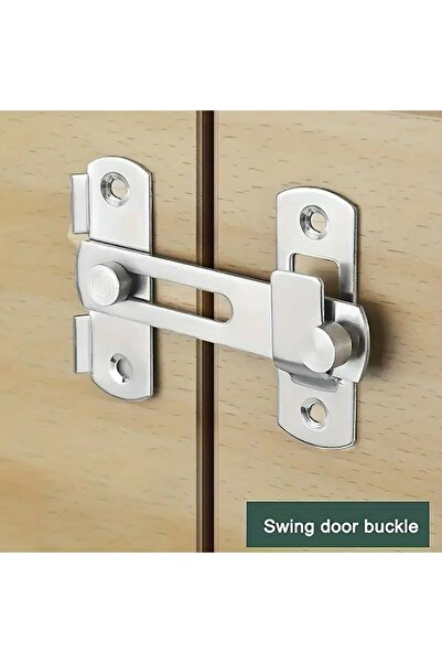 Choice Silver 1Pcs 스테인레스 스틸 슬라이딩 헛간 도어 잠금 하드웨어 게이트 래치, 창 옷장, 매트 블랙 은빛