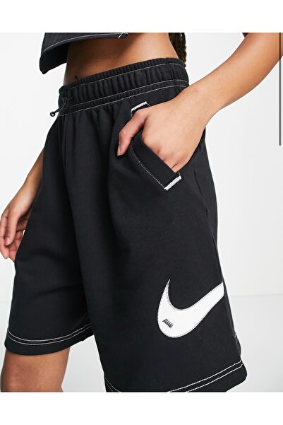 Nike Sportswear Swoosh Women's Baller Shorts Siyah Kadın Şort
