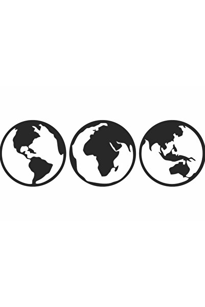 OEM Decor perete Personalizabil Grafic Global din lemn - 118 L x 38 H (cm)
