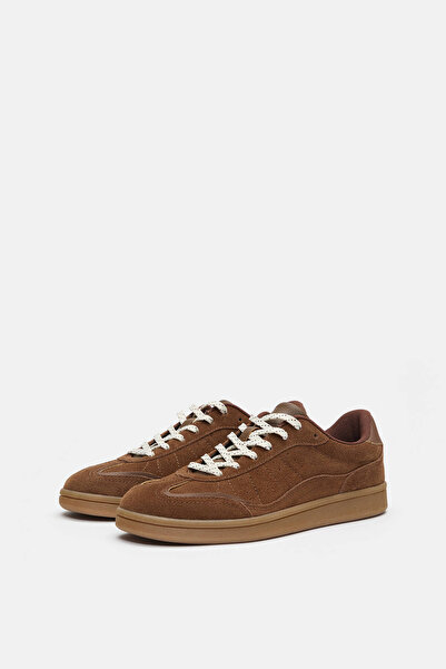 Pull & Bear Split leather sneakers