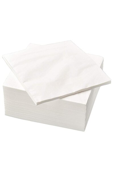 Generic Ikea FANTASTISK - مناديل ورقية، أبيض / 100 عبوة - 30x30 سم،IKE-500.35...