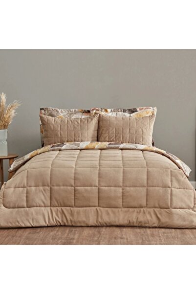 Karaca Home Lydia Doppelbett Stripe Comfort Set Beige
