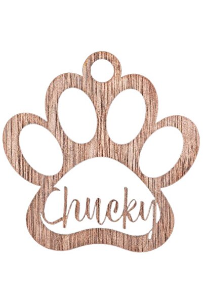 OEM Glob de Craciun Personalizat HH888 din Lemn Model Labuta Catel