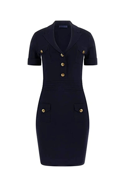 Guess Felicity Kadın Lacivert Triko Elbise W5YK29Z0130-G7V2