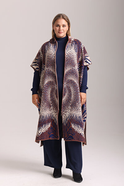 TOSIDRA TRİKO Triko Desenli panço 3045