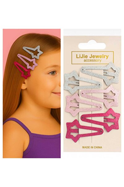 Eva Rose 6-Piece Snap Buckle Girls' Buckle Children's Buckle School Buckle Holiday Buckle Star Buckle Baby Buckle