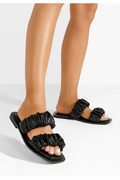 B T Shoes Černé pantofle dámské Meliena