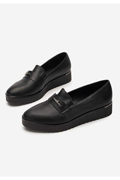 B T Shoes Černé dámské polobotky Caterina