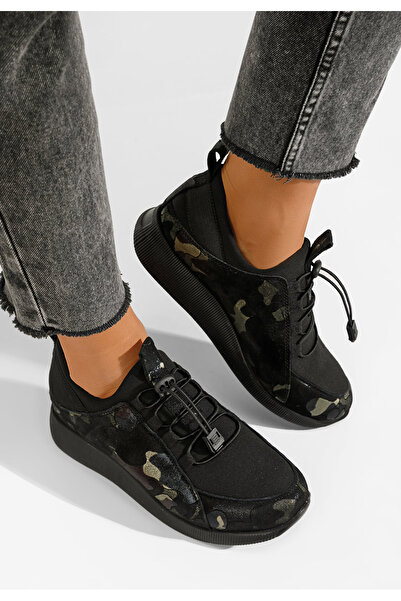 B T Shoes Černé kožené polobotky Nemena V5