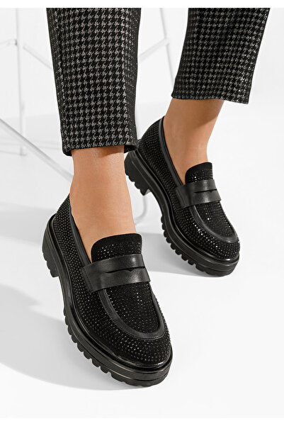 B T Shoes Loafers γυναικεια Libre V2 μαύρα