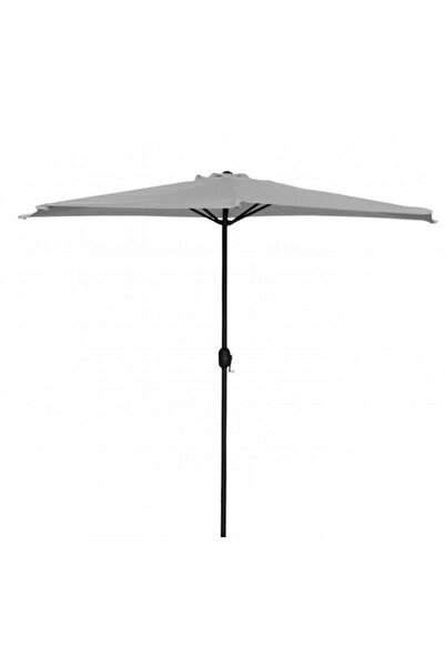 gardenline Umbrela balcon/terasa, semirotunda,�gri, 270 cm