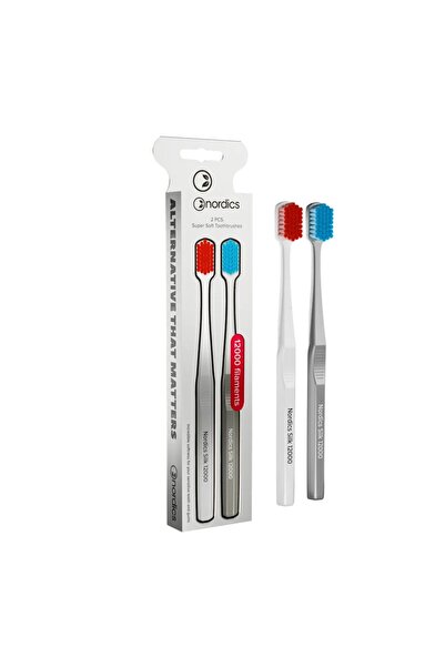 JollyMag Pachet 2 periute dinti adulti PREMIUM, 12000 filamente, super moale,...