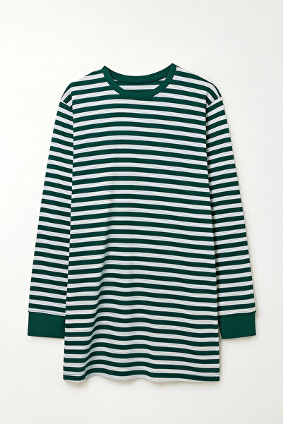 elit fashion Ριγέ τουνίκ - Πράσινο